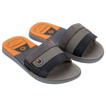 Chinelo Gaspea Masculino Cartago Sevilha V - 12391 - Cinza/preto/laranja - Atacado