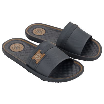 Chinelo Gaspea Masculino Cartago Arizona - 12393 - Cinza/cinza/castor - Atacado