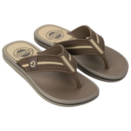 Chinelo Masculino Cartago Palermo - 12397 - Cinza/marrom - Atacado