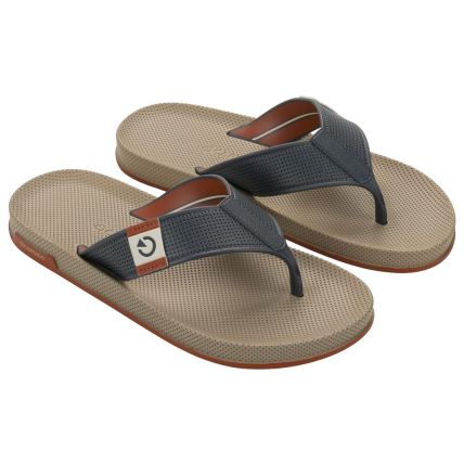 Chinelo Masculino Cartago Siena Iv - 12398 - Bege/cinza/telha - Atacado