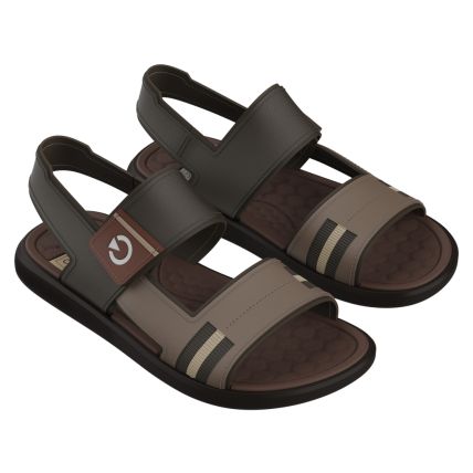Sandalia Masculina Cartago Bergamo - 12413 - Marrom/bege - Atacado