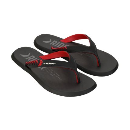Chinelo Masculino Rider R1 Prime - 12438 - Preto/vermelho - Atacado