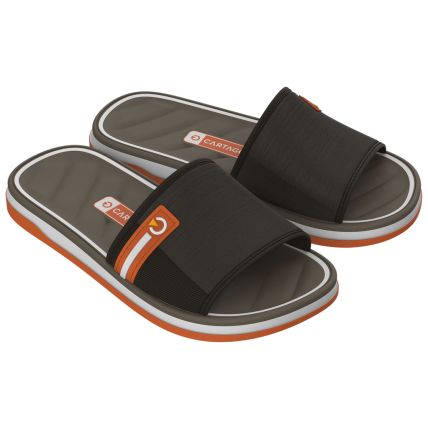 Chinelo Gaspea Infantil Malaga Sport - 12448 - Branco/marrom/laranja - Atacado