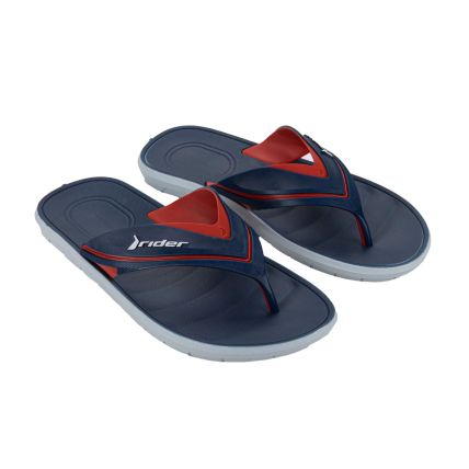 Chinelo Masculino Rider Free Iii - 12455 - Azul/vermelho/branco - Atacado