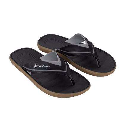 Chinelo Masculino Rider Free Iii - 12455 - Preto/cinza/bege - Atacado