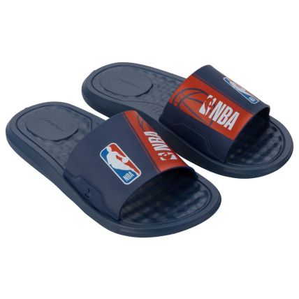 Chinelo Slide Masculino Rider Step Nba - 12458 - Azul/azul/vermelho - Atacado
