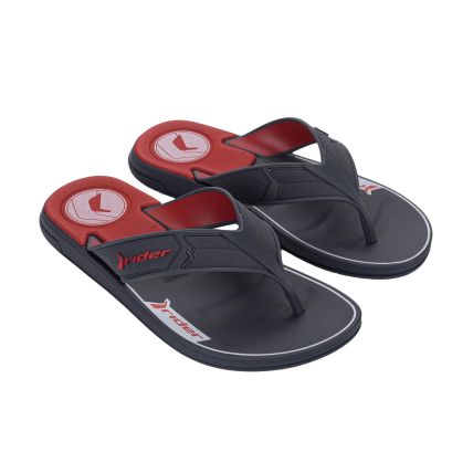 Chinelo Masculino Rider Start Iii - 12499 - Cinza/vermelho - Atacado