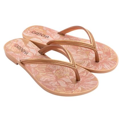 Chinelo Feminino Grendha Mais Acai Energia - 18060 - Amarelo - Atacado