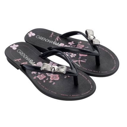 Rasteira Infantil Grendha Bela Cacau Magia - 18066 - Preto - Atacado