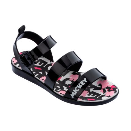 Sandália Feminina Zaxy Mickey E Minnie - 18332 - Preto - Atacado