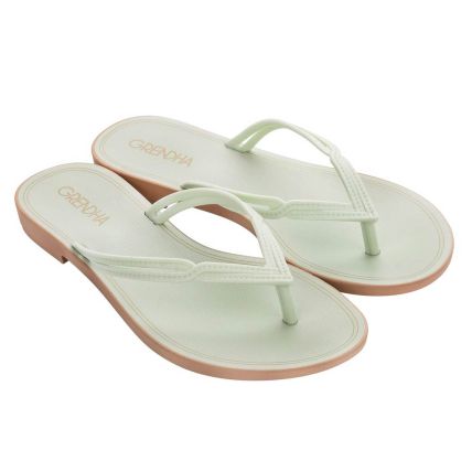 Rasteira Feminina Grendha Mais Açai Pesponto - 18355 - Verde - Atacado