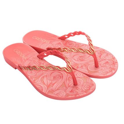 Rasteira Feminina Grendha Mais Acai Leveza - 18361 - Vermelho - Atacado
