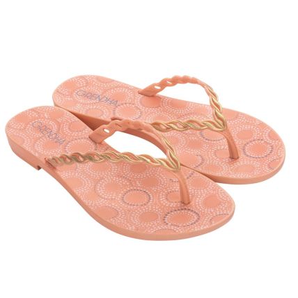 Rasteira Feminina Grendha Mais Acai Leveza - 18361 - Laranja - Atacado