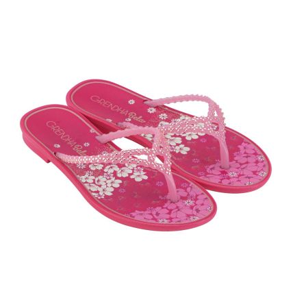 Rasteira Infantil Grendha Bela Cacau Fofura - 18368 - Rosa Escuro - Atacado