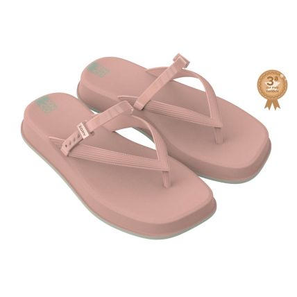 Chinelo Feminino Zaxy Estilo Flatform - 18404 - Nude Claro - Atacado