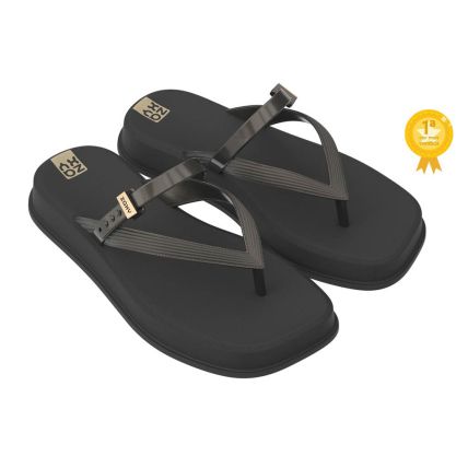 Chinelo Feminino Zaxy Estilo Flatform - 18404 - Preto - Atacado