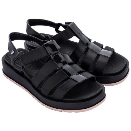 Sandália Feminina Zaxy Conectada - 18421 - Preto - Atacado