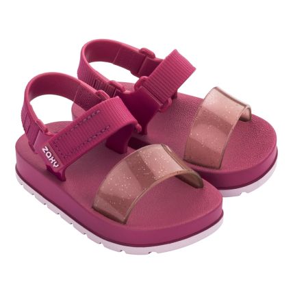Sandália Baby Zaxynina Moderninha - 18501 - Rosa Escuro - Atacado