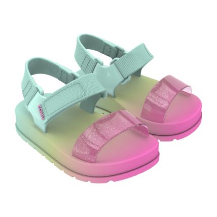 Sandália Baby Zaxynina Moderninha - 18501 - Verde Turquesa Claro - Atacado