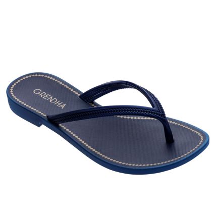Rasteira Feminina Grendha Mais Acai Essencia - 18510 - Azul Marinho - Atacado