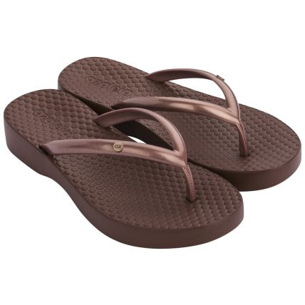 Tamanco Feminino Azaleia Bia Light Curve - 18530 - Cobre Metalizado - Atacado
