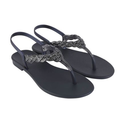 Sandália Feminina Grendha Cacau Exuberante - 18545 - Azul Jeans Escuro - Atacado
