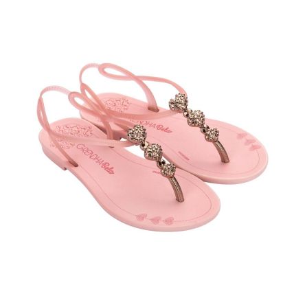 Sandalia Infantil Grendha Bela Cacau Charme - 18550 - Rosa Doce Claro - Atacado
