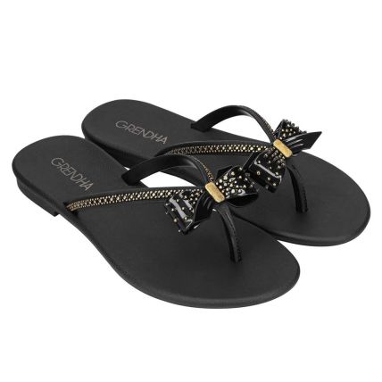 Rasteira Feminina Grendha Cacau Adora - 18555 - Preto - Atacado