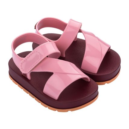 Sandália Baby Zaxynina Start - 18568 - Rosa Medio/vermelho - Atacado