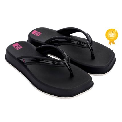 Chinelo Feminino Zaxy Atemporal Flatform - 18569 - Preto - Atacado