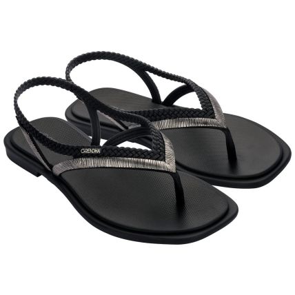 Sandalia Feminina Grendha Caju Hera - 18596 - Preto - Atacado