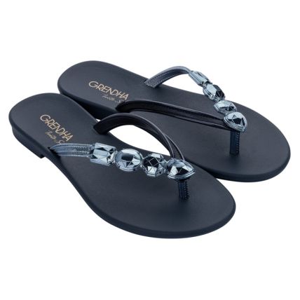 Rasteira Feminina Grendha Ivete Sangalo Glamour - 18601 - Azul Jeans Profundo - Atacado