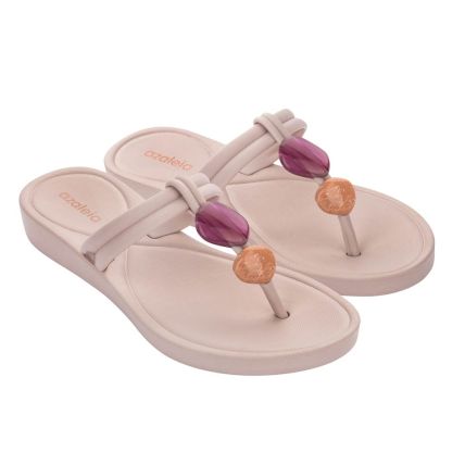 Tamanco Feminino Azaleia Cora Light Shape - 18624 - Nude Claro - Atacado