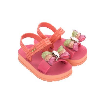 Sandália Baby Zaxynina Pirulito - 18628 - Rosa Doce Medio - Atacado