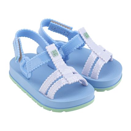 Sandalia Baby Zaxynina Conectadinha - 18641 - Lilas Hortencia/azul Mar - Atacado
