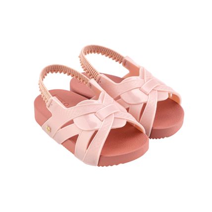 Chinelo Slide Baby Zaxynina Passatempo - 18642 - Nude Claro Metalizado - Atacado