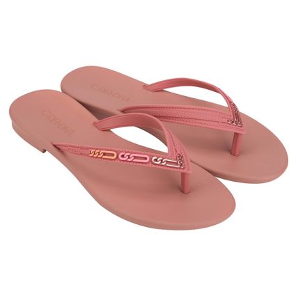 Rasteira Feminina Grendha Cacau Elo - 18669 - Nude Blush - Atacado