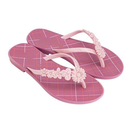 Rasteira Infantil Grendha Bela Cacau Piquenique - 18674 - Lilas/rosa Claro - Atacado
