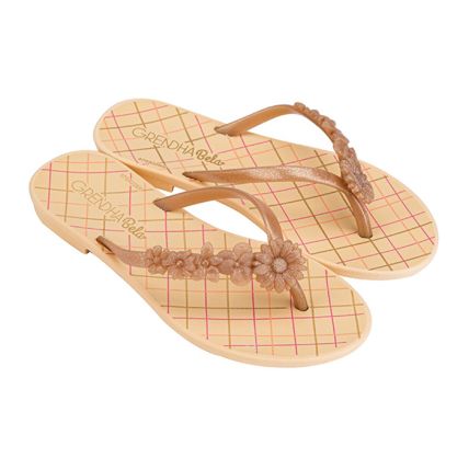 Rasteira Infantil Grendha Bela Cacau Piquenique - 18674 - Amarelo Banana Claro - Atacado