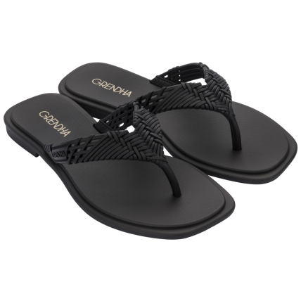 Rasteira Feminina Grendha - 18684 - Preto - Atacado