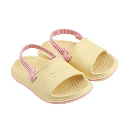 Chinelo Slide Baby Zaxynina Leveza Pop - 18756 - Amarelo Claro - Atacado