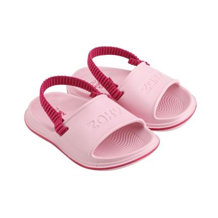 Chinelo Slide Baby Zaxynina Leveza Pop - 18756 - Rosa Medio - Atacado