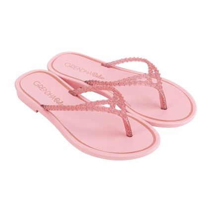 Rasteira Infantil Grendha Bela Cacau Pureza - 18757 - Rosa Doce Claro - Atacado