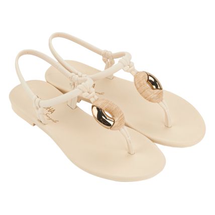 Sandália Feminina Grendha Ivete Sangalo Celebre - 18796 - Off White Medio - Atacado