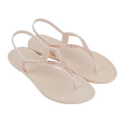 Sandália Feminina Grendha Todo Dia Brilha - 18839 - Off White Medio - Atacado
