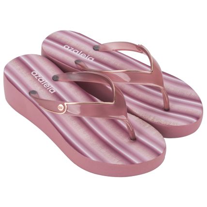 Tamanco Feminino Azaleia Isabela Light Print - 18864 - Nude Blush - Atacado