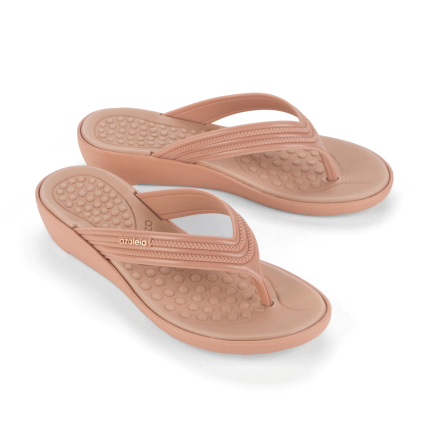 Tamanco Feminino Azaleia Betina Soft Wave - 18867 - Nude Medio - Atacado