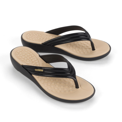 Tamanco Feminino Azaleia Betina Soft Wave - 18867 - Preto - Atacado