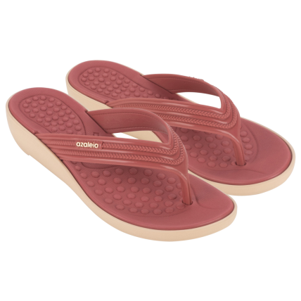 Tamanco Feminino Azaleia Betina Soft Wave - 18867 - Vermelho Marte - Atacado