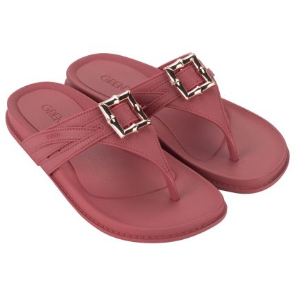 Chinelo Feminino Grendha Abraçar - 18871 - Vermelho Marte - Atacado